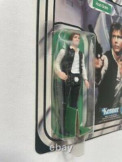 Star Wars ANH 1977 Han Solo 12 Back-C Vtg MOC Small Head Kenner Action Figure