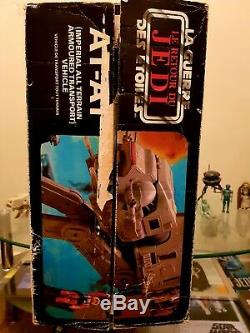 Star Wars AT-AT Walker & Box Vintage Mint 100% + Lit up Chin Guns! ROTJ 1983