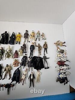 Star Wars Action Figure Lot 61 Pieces Age Variety Kenner Hasbro Lucas Vintage