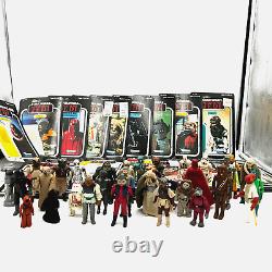 Star Wars Action Figure Lot Of 32 withback cards for each figure 1980s vtg