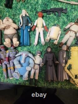 Star Wars Action Figure Lot Vintage Kenner 70's + 80's Plus Extras