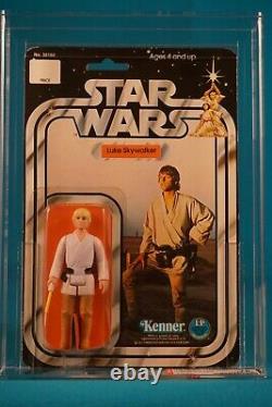 Star Wars Afa 75 Luke Skywalker 12 Back C With 32 Back Stic Vintage Moc Carded