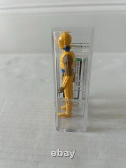 Star Wars C 3po Droids Afa 85+ Just Graded Kenner Vintage 1985 Rotj R2d2 Htf
