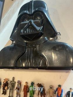 Star Wars Darth Vader Action Figure Carrying Case With 12 Figures Vintage 1980