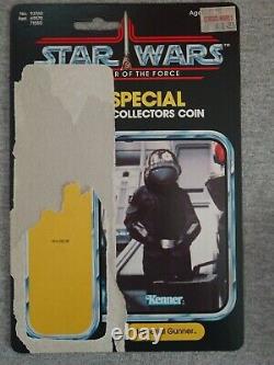 Star Wars Death Star Imperial Gunner POTF coin & card Vintage Last 17 1985
