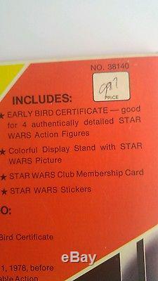 Star Wars EARLY BIRD Certificate package set vintage RARE Unused