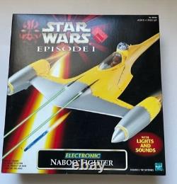 Star Wars Electronic Naboo Fighter Vintage Sealed 1998 Phantom Menace Episode 1
