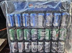 Star Wars Episode 1 Exclusive Pepsi Mt Dew 24 Can Set With Wall Display Vintage