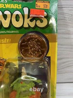 Star Wars Ewoks King Gorneesh Figure with Coin 1985 Kenner Sealed Package Vintage