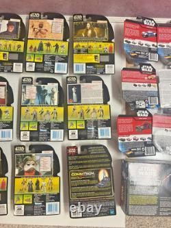 Star Wars HUGE LOT of action figures, cars and poker set Lot NEW VINTAGE SEALED