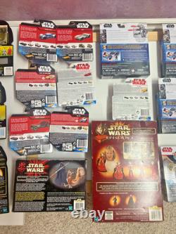 Star Wars HUGE LOT of action figures, cars and poker set Lot NEW VINTAGE SEALED