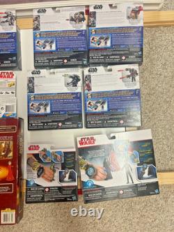 Star Wars HUGE LOT of action figures, cars and poker set Lot NEW VINTAGE SEALED