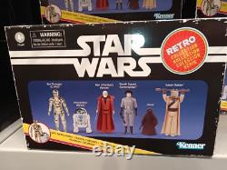 Star Wars Hasbro Kenner Retro Collection Boxed Set 6 Figures R2 C-3PO Jawa Obi