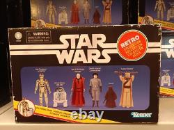 Star Wars Hasbro Kenner Retro Collection Boxed Set 6 Figures R2 C-3PO Jawa Obi