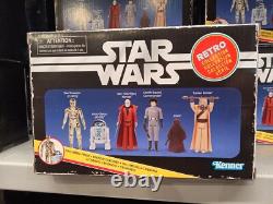 Star Wars Hasbro Kenner Retro Collection Boxed Set 6 Figures R2 C-3PO Jawa Obi