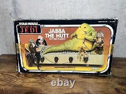 Star Wars Jabba The Hutt Action Playset ROTJ Kenner Vintage 1983 Complete with Box