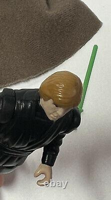 Star Wars Jedi Luke Skywalker Green Saber 1983 Kenner Vintage C9+ Missing Gun
