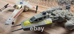 Star Wars Kenner Vintage 1978 X-Wing and 1983 Y-Wing with working electronics
