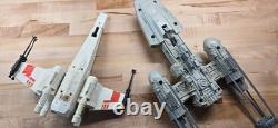 Star Wars Kenner Vintage 1978 X-Wing and 1983 Y-Wing with working electronics