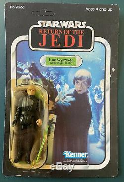 Star Wars Kenner Vintage Luke Skywalker Jedi Knight 1983 65 Back ROTJ Unpunched
