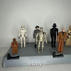 Star Wars Mail Away Display Stand With All Original 12 Figures Vintage No Repro