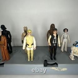 Star Wars Mail Away Display Stand With All Original 12 Figures Vintage No Repro