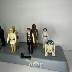 Star Wars Mail Away Display Stand With All Original 12 Figures Vintage No Repro