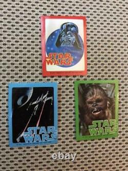 Star Wars Meiji Chocolate Bonus Sticker 3 Set Takara 1977 Vintage