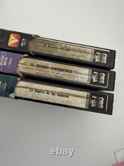 Star Wars Original Trilogy Betamax Spanish Edition 1983 Vintage Unique Edition