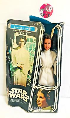 Star Wars PRINCESS LEIA ORGANA 12 in with Box Vintage Rare TAKARA 1978 JUNK USED