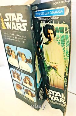 Star Wars PRINCESS LEIA ORGANA 12 in with Box Vintage Rare TAKARA 1978 JUNK USED