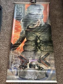 Star Wars Phantom Menace Vintage Vinyl Promo Poster Double Sided