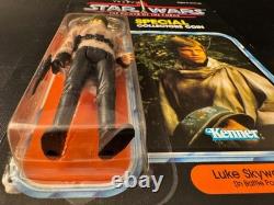 Star Wars Power of the Force LUKE SKYWALKER BATTLE PONCHO MOC 1984 POTF Vintage