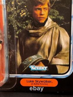 Star Wars Power of the Force LUKE SKYWALKER BATTLE PONCHO MOC 1984 POTF Vintage