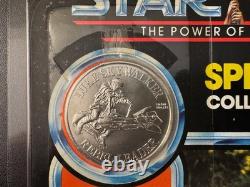 Star Wars Power of the Force LUKE SKYWALKER BATTLE PONCHO MOC 1984 POTF Vintage