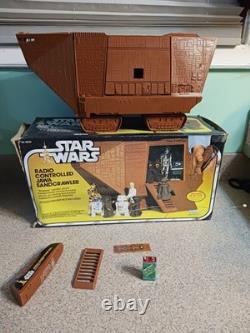 Star Wars RADIO CONTROLLED JAWA SANDCRAWLER with Box Vtg 1977 DOES NOT WORK READ