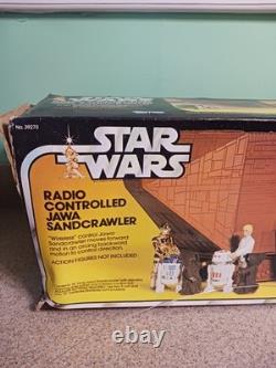 Star Wars RADIO CONTROLLED JAWA SANDCRAWLER with Box Vtg 1977 DOES NOT WORK READ