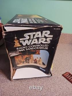 Star Wars RADIO CONTROLLED JAWA SANDCRAWLER with Box Vtg 1977 DOES NOT WORK READ