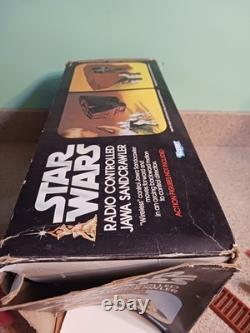 Star Wars RADIO CONTROLLED JAWA SANDCRAWLER with Box Vtg 1977 DOES NOT WORK READ
