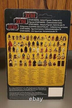 Star Wars ROTJ Vintage Palitoy Amanaman Card Back 79 Back Tri-Logo 1983