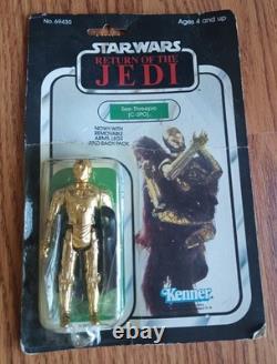 Star Wars Return of the Jedi C-3PO Vintage 1983 Action Figure Unpunched NEW