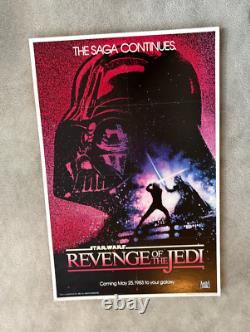 Star Wars Revenge Of The Jedi movie one sheet Poster vintage original 1982 40X26
