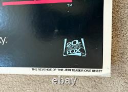 Star Wars Revenge Of The Jedi movie one sheet Poster vintage original 1982 40X26