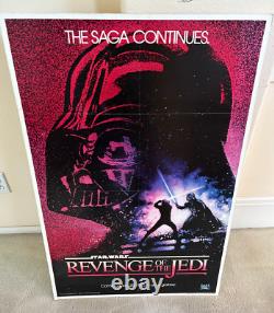 Star Wars Revenge Of The Jedi movie one sheet Poster vintage original 1982 40X26