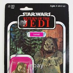 Star Wars RotJ Lumat MOC, Original Vintage Kenner Action Figure 79 Back C Carded