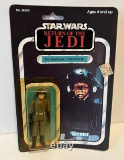 Star Wars Rotj 1983 Star Destroyer Commander Moc 65 Back Vintage Kenner G1N