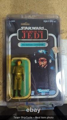 Star Wars Rotj 1983 Star Destroyer Commander Moc 65 Back Vintage Kenner G1N