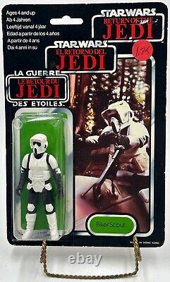 Star Wars Rotj Biker Scout Vintage 1983 Nib Tri Logo Rare! Variation