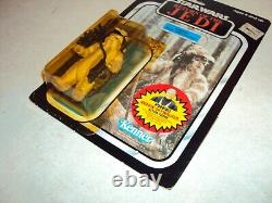 Star Wars Rotj Logray Ewok 77 Back USA Anakin Offer Sticker Vintage Moc 1983