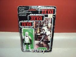Star Wars Rotj Tri Logo Biker Scout 70 Back Vintage Uk Palitoy Moc 1983 Bad Card